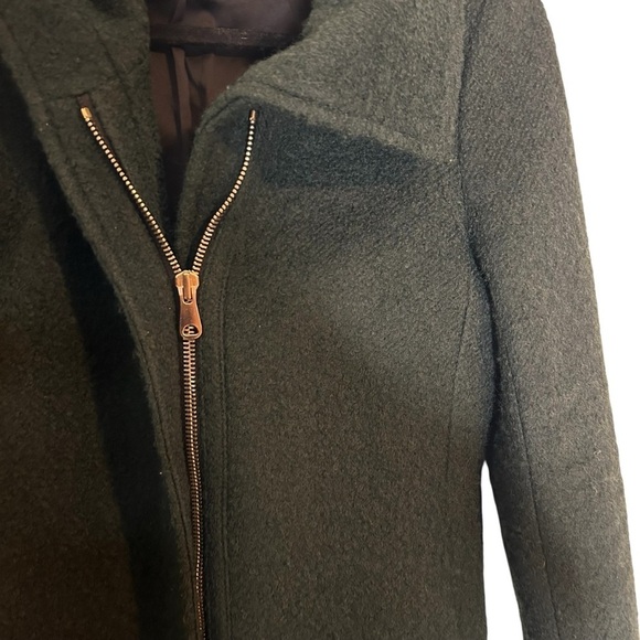 Club Monaco Abelar Coat- Green Boucle Wool Peacoat- Small - Picture 5 of 12